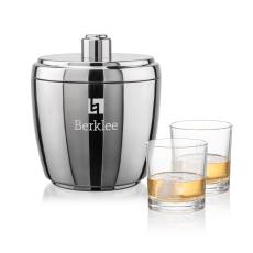 Pescara Ice Bucket & Whitlock On-the-Rocks Set - Corporate Recognition Gifts