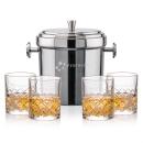 Milano Ice Bucket & Longford On-the-Rocks Set