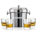 Milano Ice Bucket & Sterling On-the-Rocks Set