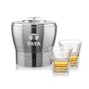 Genoa Ice Bucket & Bentley On-the-Rocks Set
