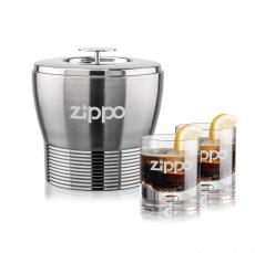 Genoa Ice Bucket & Montana On-the-Rocks Set - Corporate Recognition Gifts