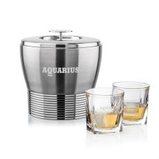 Genoa Ice Bucket & Riddell On-the-Rocks Set - Corporate Recognition Gifts
