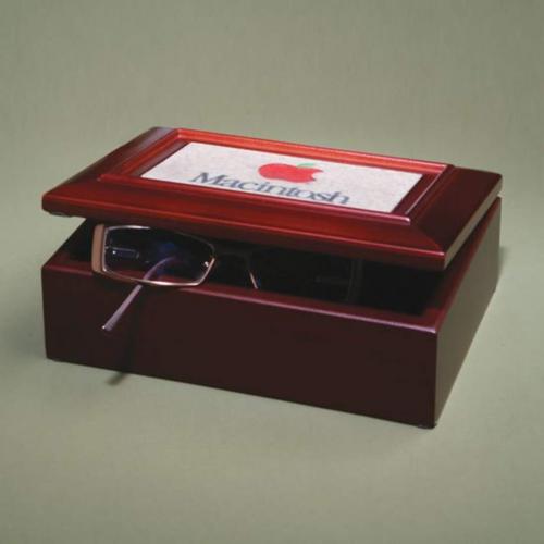 Corporate Gifts, Recognition Gifts and Desk Accessories - Clocks - Mahogany finish 