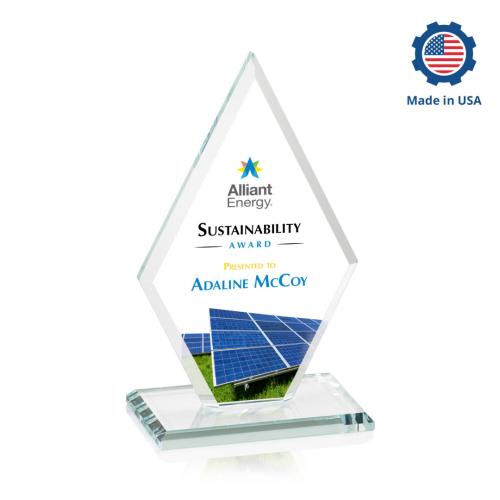 Corporate Awards - Crystal Awards - Tuscany Full Color Crystal Award