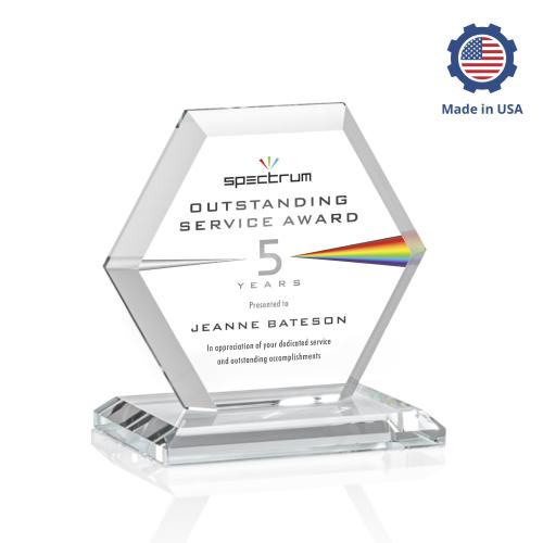 Corporate Awards - Crystal Awards - Barnett Full Color Crystal Award