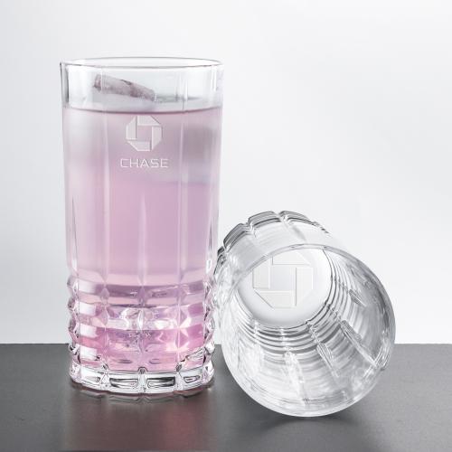 Corporate Recognition Gifts - Etched Barware - Fortino Hiball - 12.5oz
