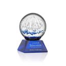 Starburst Blue on Sheffield Base Spheres Glass Award
