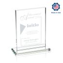 Emperor Made in USA (Vert) Rectangle Crystal Award