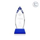 Fortier Blue on Entwhistle Base Arch & Crescent Crystal Award