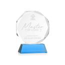 Acadian Sky Blue on Newhaven Base Crystal Award