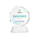 Acadian Full Color Clear on Newhaven Base Crystal Award