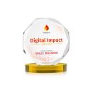 Acadian Full Color Gold on Alberton Base Crystal Award