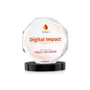 Acadian Full Color Black on Alberton Base Crystal Award