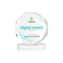 Acadian Full Color White on Alberton Base Crystal Award