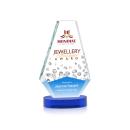 Kingsley Full Color Blue on Alberton Base Crystal Award