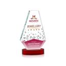 Kingsley Full Color Red on Alberton Base Crystal Award