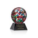 Fantasia Black on Sheffield Base Spheres Glass Award