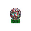 Fantasia Green on Stanrich Base Spheres Glass Award