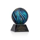 Malton Black on Sheffield Base Spheres Glass Award
