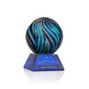 Malton Blue on Sheffield Base Spheres Glass Award