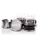 Baldoni Coasters & Garland Stemless Wine Set