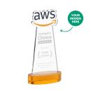 EdgeCraft Amber (via Air) on Alberton Base Abstract / Misc Crystal Award