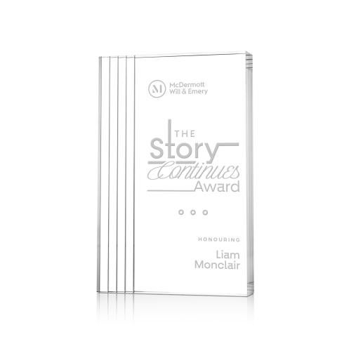 Corporate Awards - Acrylic Awards - Haverton Clear Rectangle Acrylic Award