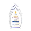 Turello Full Color Blue Arch & Crescent Acrylic Award