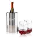 Catania Wine Cooler & Templeton Stemless Wine Set