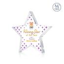 Esna Full Color Clear Star Crystal Award