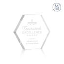 Gilford Hexagon Clear Crystal Award