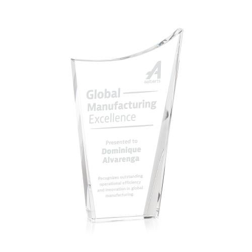 Corporate Awards - Crystal Awards - Burnett Clear Peak Crystal Award