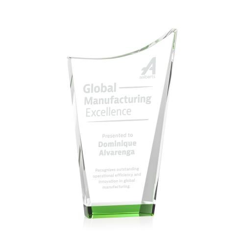Corporate Awards - Crystal Awards - Burnett Green Peak Crystal Award