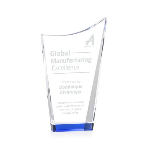 Corporate Awards - Crystal Awards - Burnett Blue Peak Crystal Award