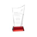 Burnett Red on Newhaven Base Peak Crystal Award