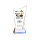 Burnett Full Color Prismatic on Newhaven Base Peak Crystal Award