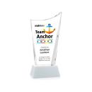 Burnett Full Color White on Newhaven Base Peak Crystal Award