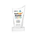 Burnett Full Color White on Alberton Base Peak Crystal Award