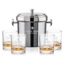 Milano Ice Bucket & Brentwood On-the-Rocks Set