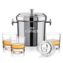 Milano Ice Bucket & Delrina Scull On-the-Rocks Set