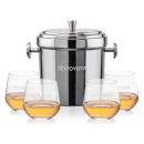 Milano Ice Bucket & Garland On-the-Rocks Set