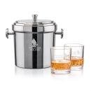 Milano Ice Bucket & Heceta On-the-Rocks Set