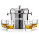 Milano Ice Bucket & Sterling On-the-Rocks Set