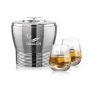 Genoa Ice Bucket & Dimasio On-the-Rocks Set