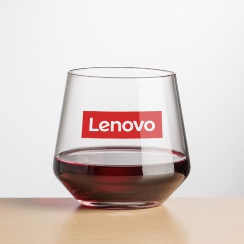 Corporate Recognition Gifts - Etched Barware - Wine Glasses - Tucson Stemless Wine - Imprinted