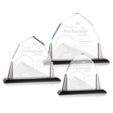 Avalon Pewter Arch & Crescent Crystal Award - Corporate Awards
