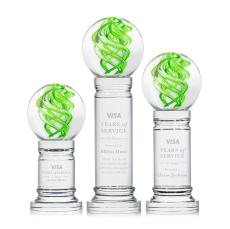 Vortex Clear on Colverstone Base Spheres Glass Award - Employee Awards