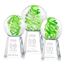 Vortex Clear on Celestina Base Spheres Glass Award - Glass Awards