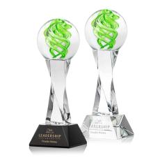 Vortex Clear on Langport Base Spheres Glass Award - Glass Awards