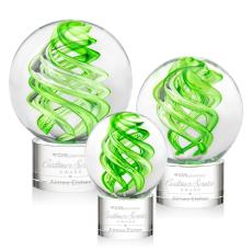 Vortex Clear on Marvel Base Spheres Glass Award - Glass Awards